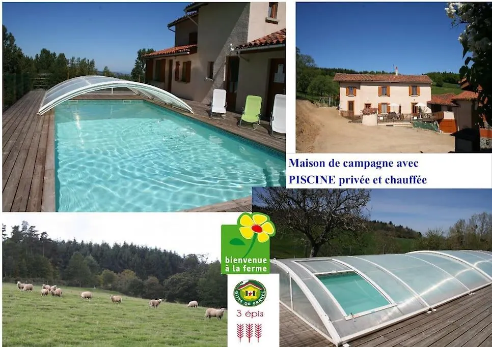 Gite La Ferme De Taverne-Piscine Privee Chauffee Saint-Martin-la-Sauvete
